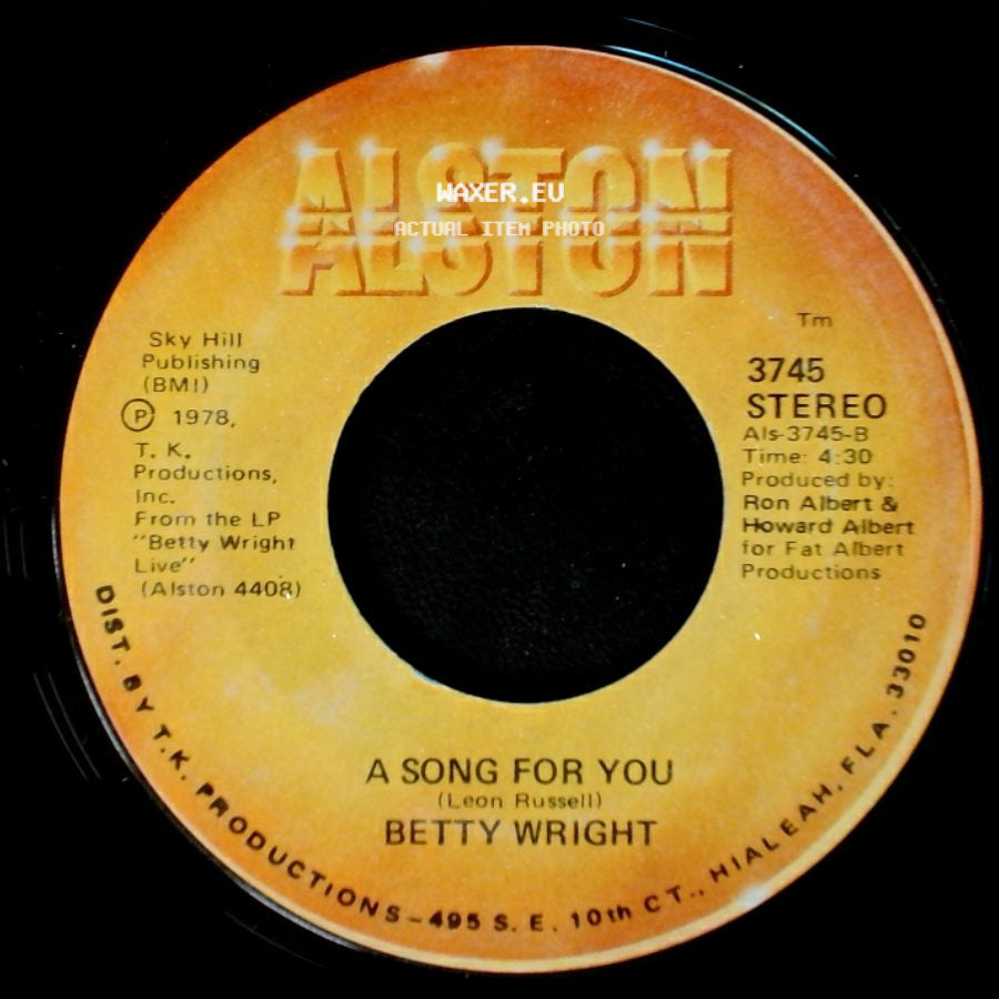 Betty Wright - Lovin' Is Really My Game / A Song For You side B