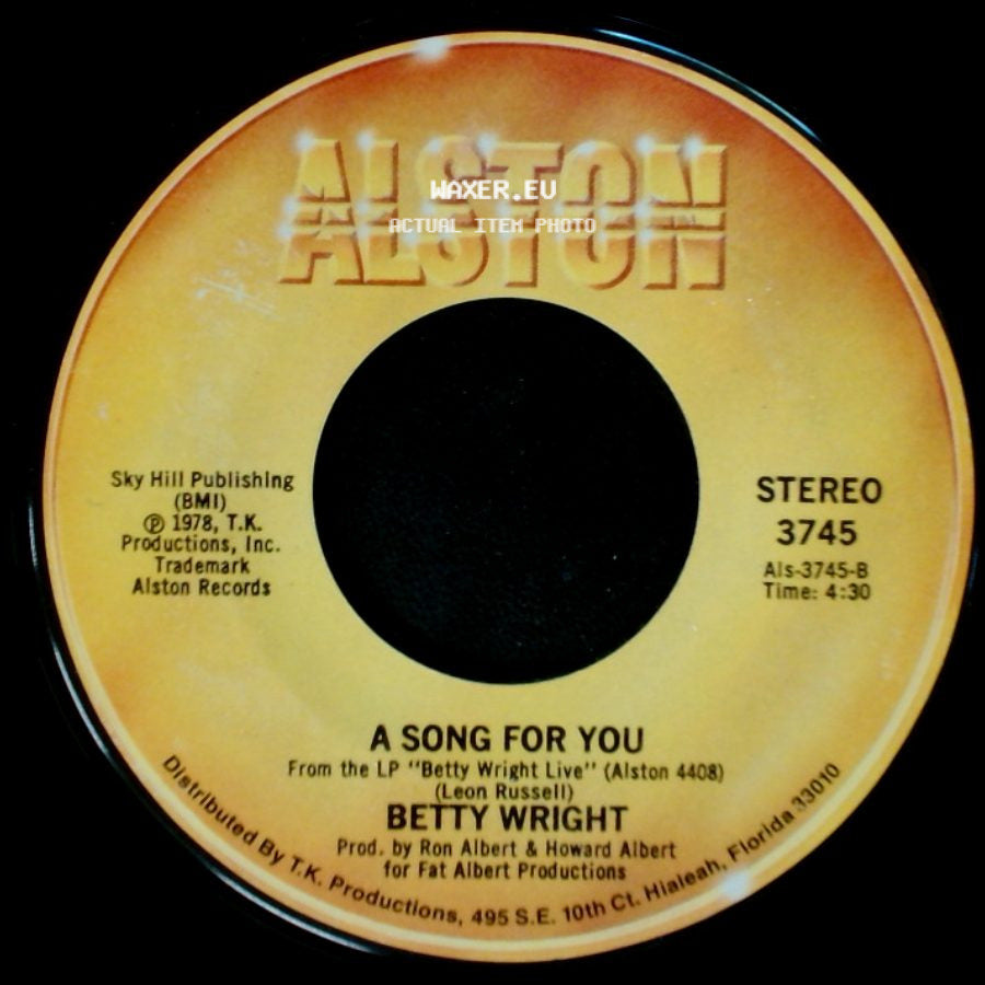 Betty Wright - Lovin' Is Really My Game / A Song For You side B