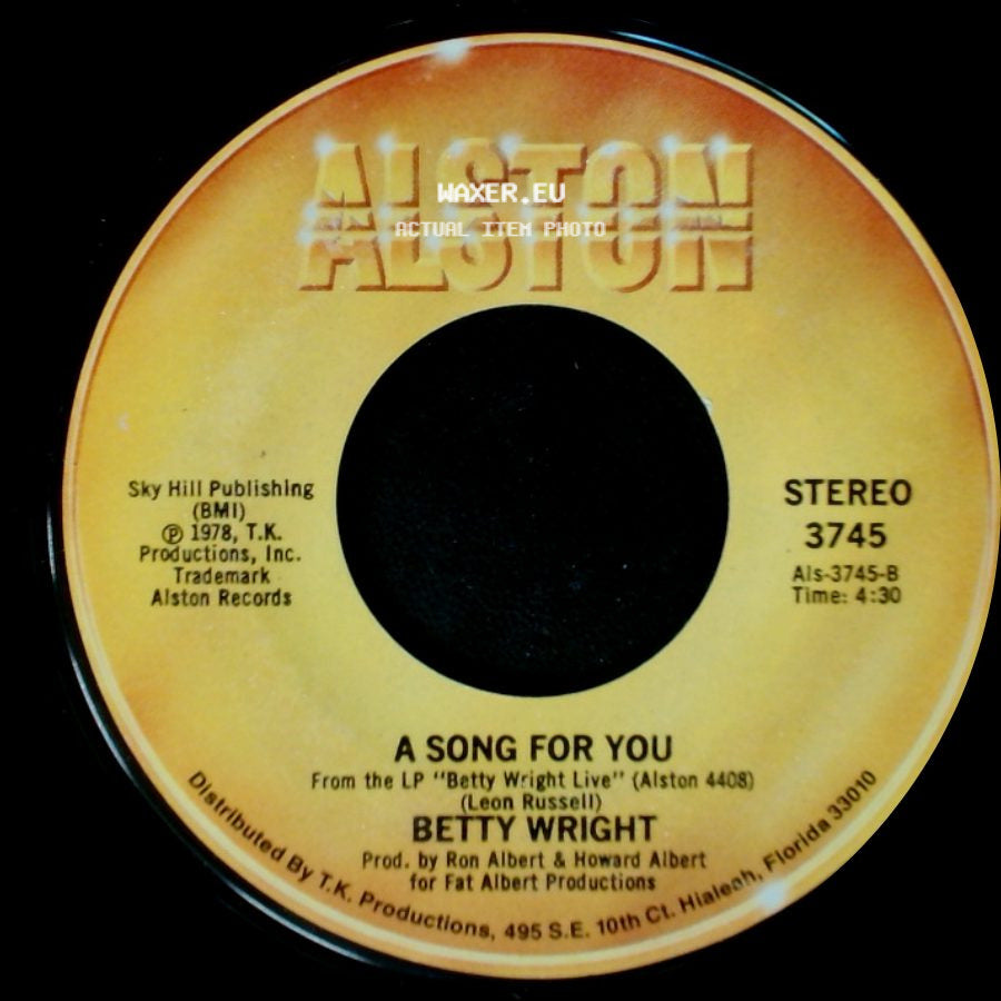 Betty Wright - A Song For You / Lovin' Is Really My Game side A