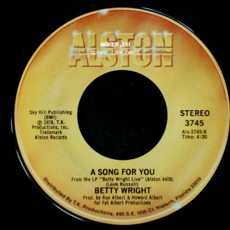 Betty Wright - A Song For You / Lovin' Is Really My Game side A