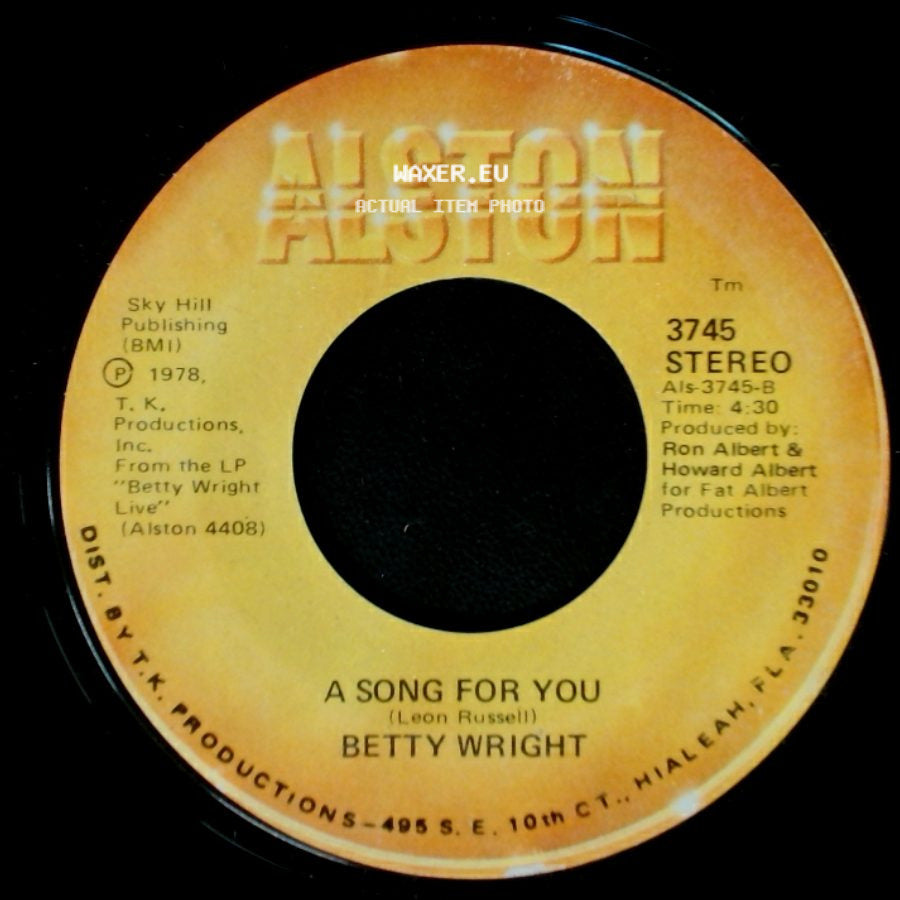 Betty Wright - Lovin' Is Really My Game / A Song For You side B
