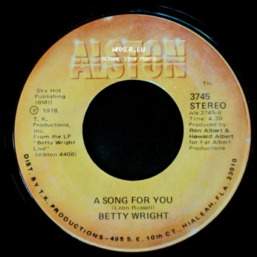 Betty Wright - A Song For You / Lovin' Is Really My Game side A