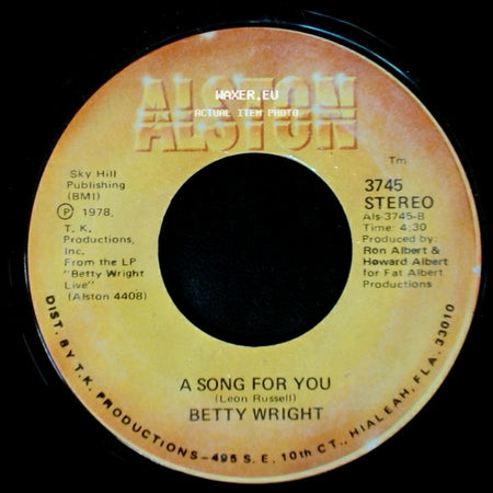 Betty Wright - A Song For You / Lovin' Is Really My Game side A
