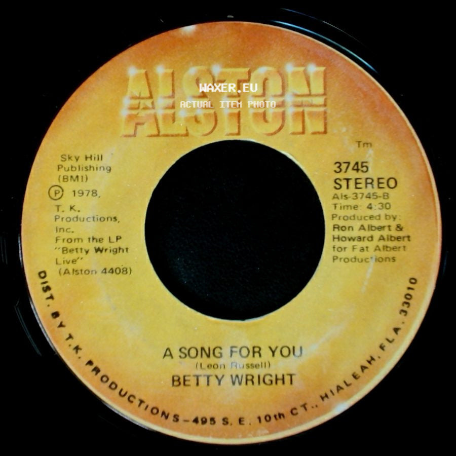 Betty Wright - A Song For You / Lovin' Is Really My Game side A
