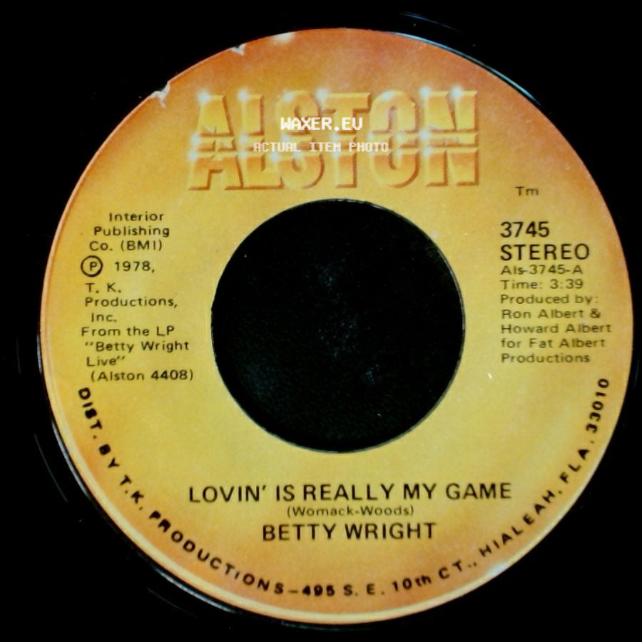 Betty Wright - A Song For You / Lovin' Is Really My Game side B
