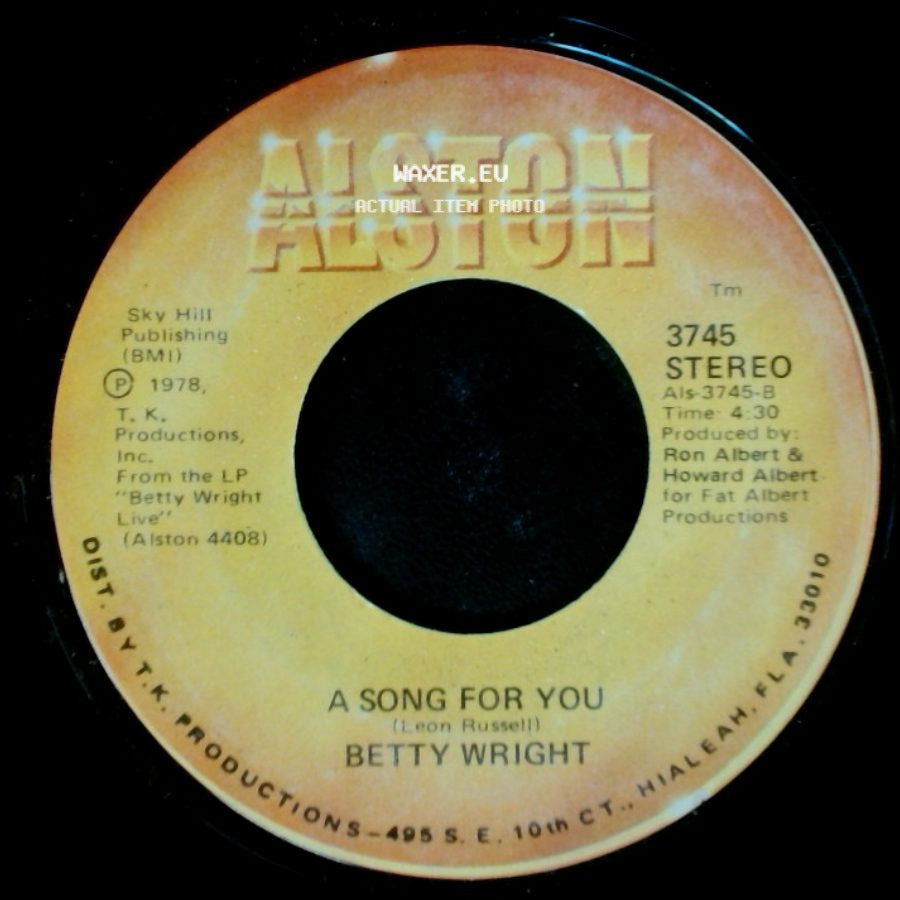 Betty Wright - A Song For You / Lovin' Is Really My Game side A