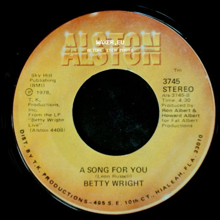 Betty Wright - A Song For You / Lovin' Is Really My Game side A