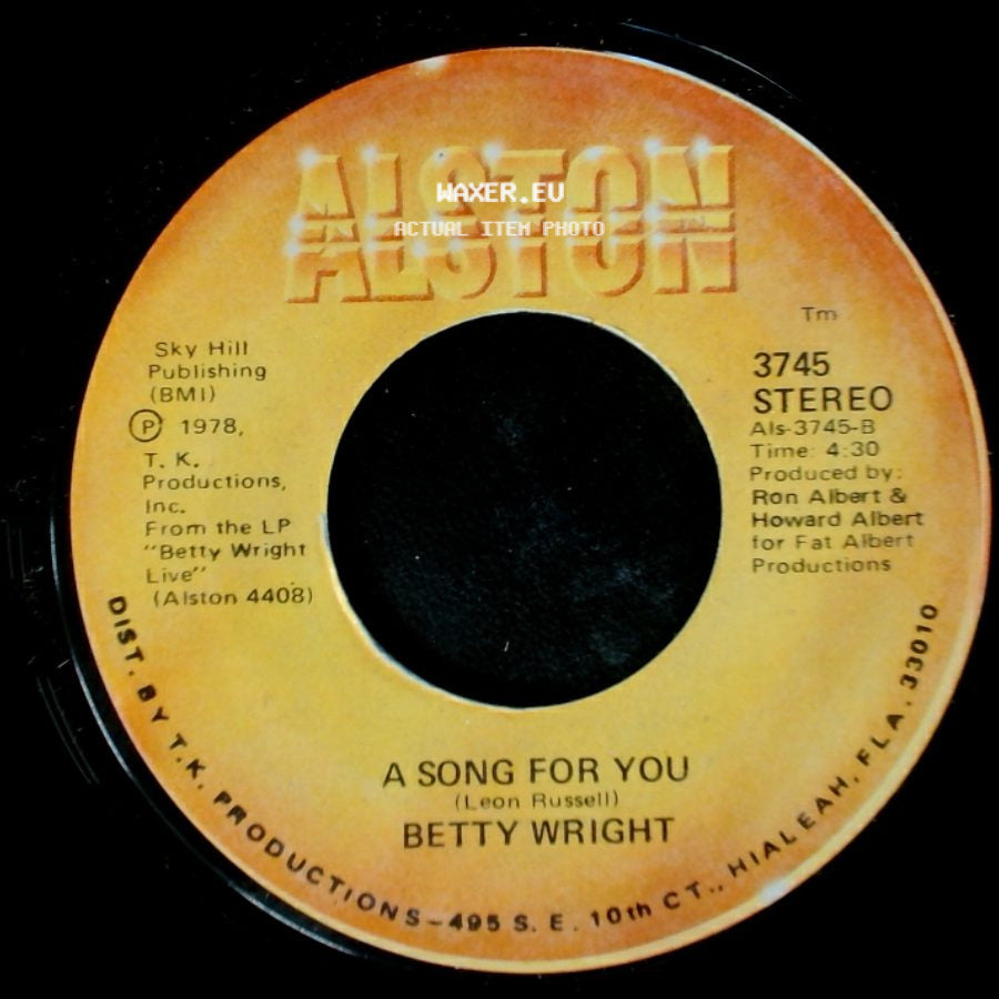 Betty Wright - A Song For You / Lovin' Is Really My Game side A
