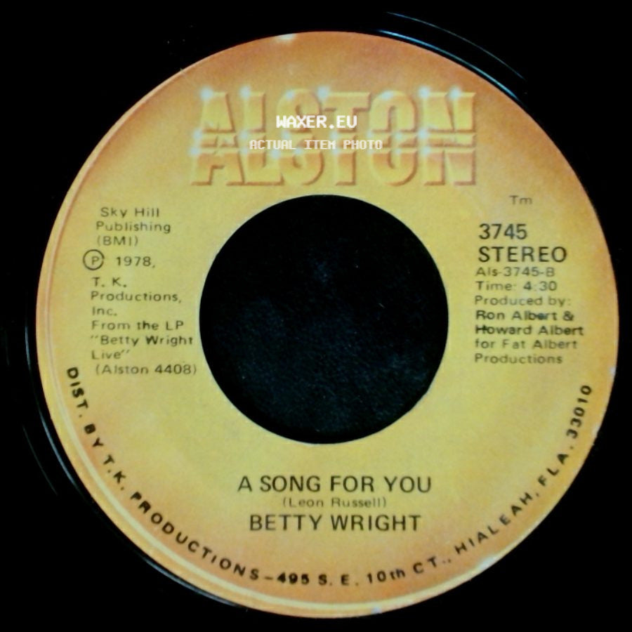 Betty Wright - Lovin' Is Really My Game / A Song For You side B