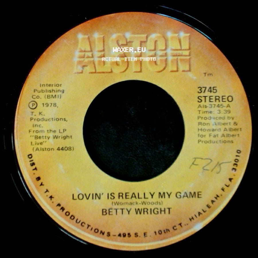 Betty Wright - Lovin' Is Really My Game / A Song For You side A