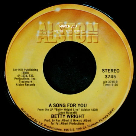 Betty Wright - Lovin' Is Really My Game / A Song For You side B