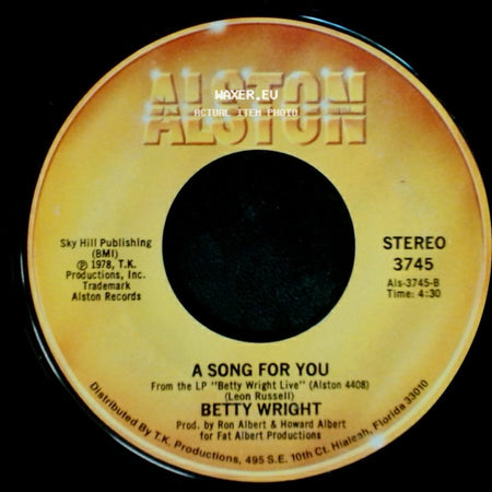 Betty Wright - Lovin' Is Really My Game / A Song For You side B