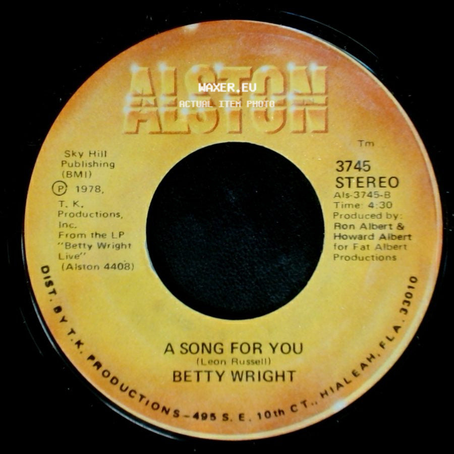 Betty Wright - A Song For You / Lovin' Is Really My Game side A
