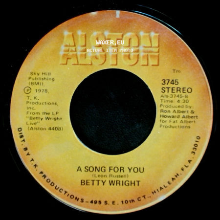 Betty Wright - A Song For You / Lovin' Is Really My Game side A