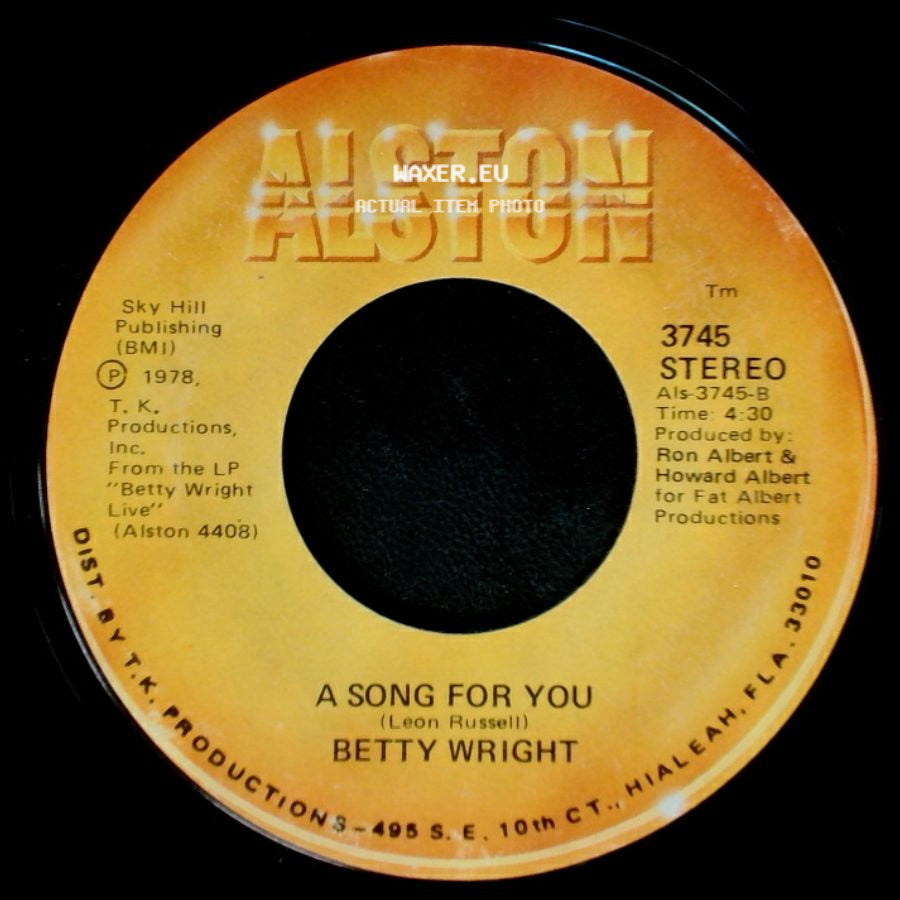 Betty Wright - Lovin' Is Really My Game / A Song For You side B