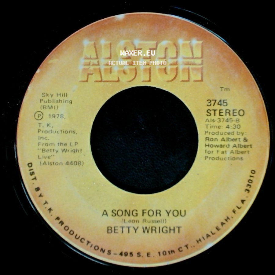 Betty Wright - Lovin' Is Really My Game / A Song For You side B