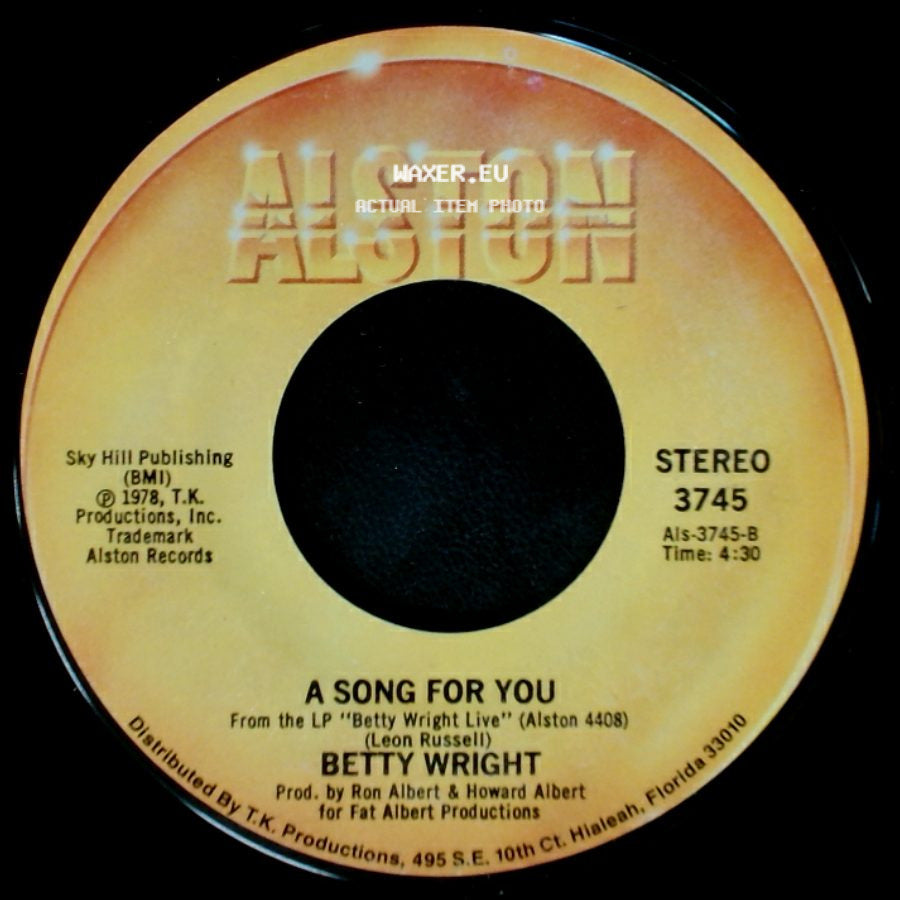 Betty Wright - Lovin' Is Really My Game / A Song For You side B