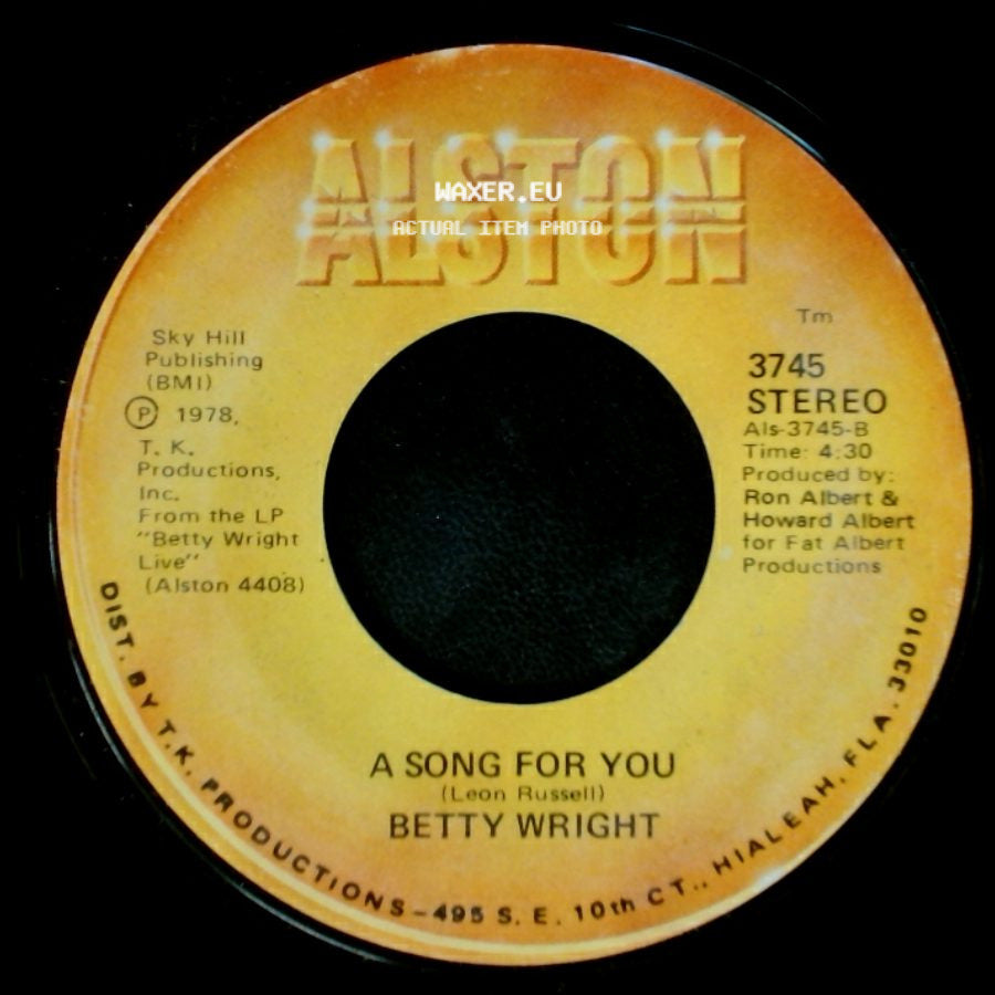 Betty Wright - A Song For You / Lovin' Is Really My Game side A