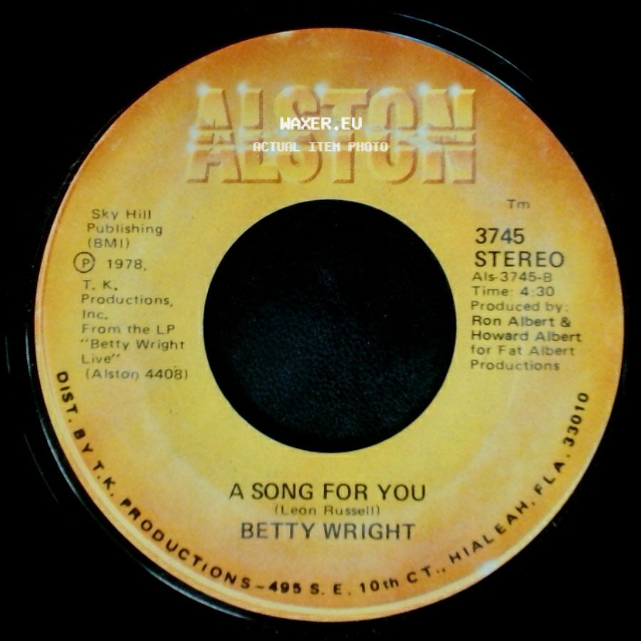 Betty Wright - Lovin' Is Really My Game / A Song For You side B
