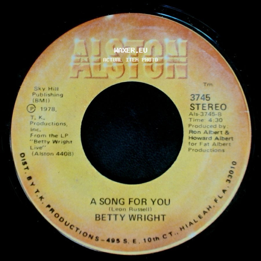 Betty Wright - A Song For You / Lovin' Is Really My Game side A