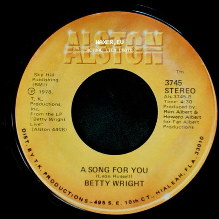 Betty Wright - Lovin' Is Really My Game / A Song For You side B