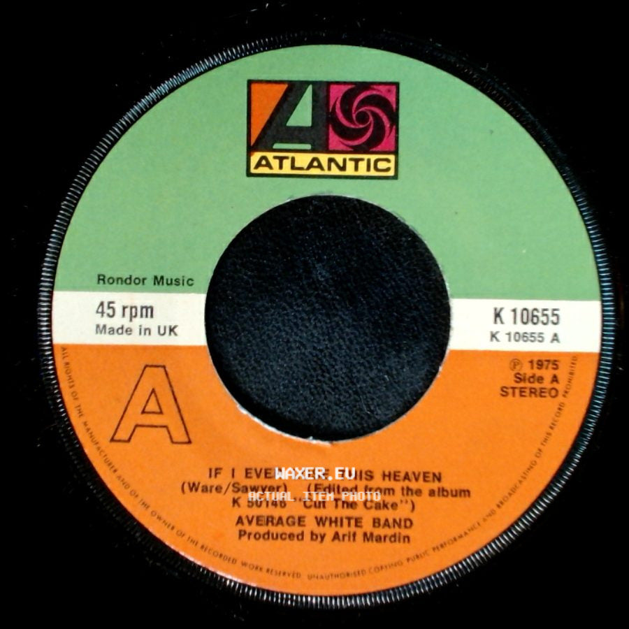 Average White Band - If I Ever Lose This Heaven / High Flyin' Woman side A