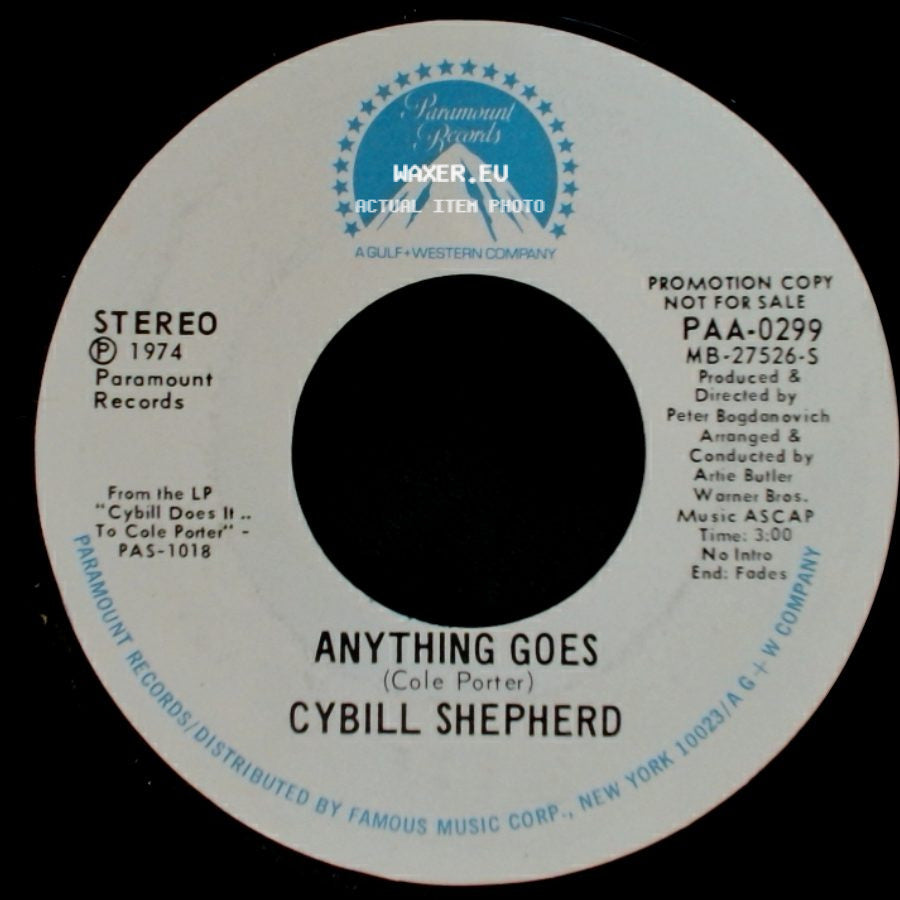 Cybill Shepherd - Anything Goes / My Heart Belongs To Daddy side A