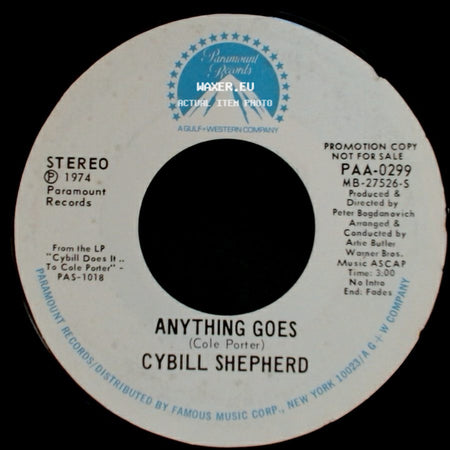 Cybill Shepherd - My Heart Belongs To Daddy / Anything Goes side B
