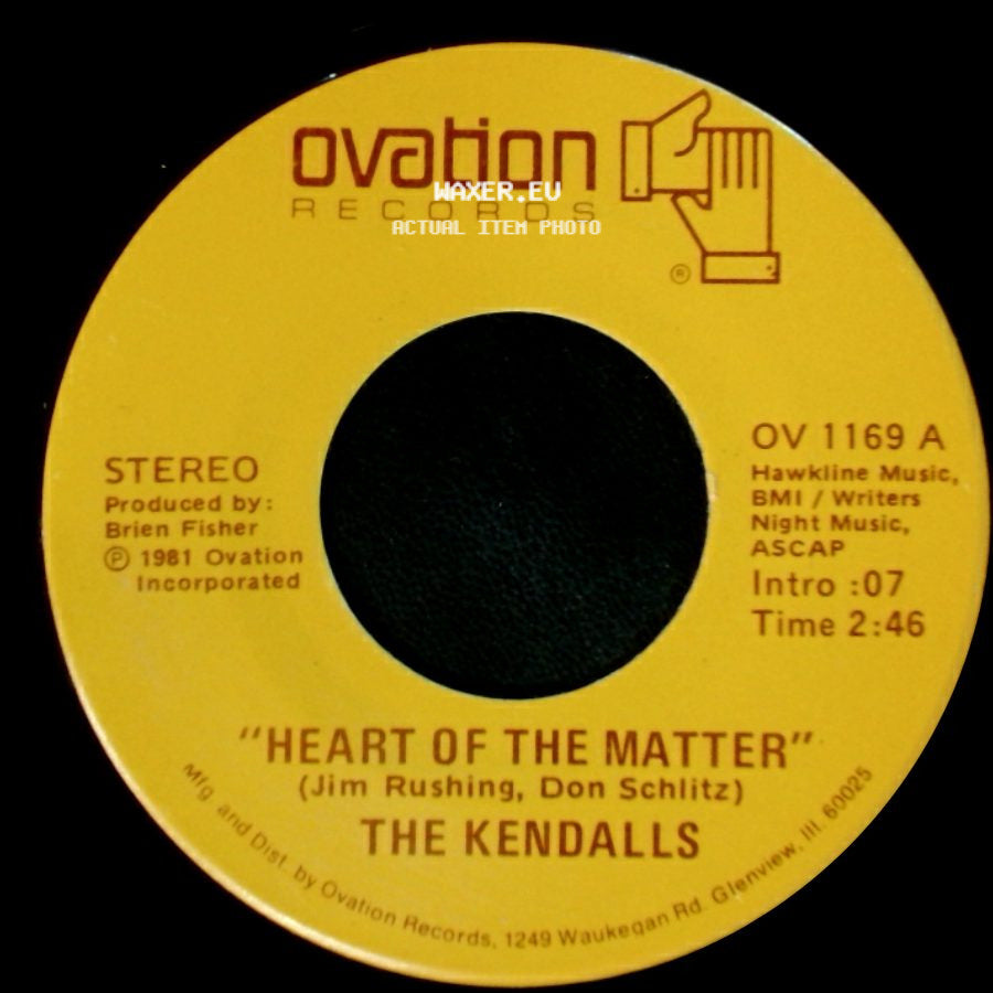 The Kendalls - Heart Of The Matter / Mandolin Man side A