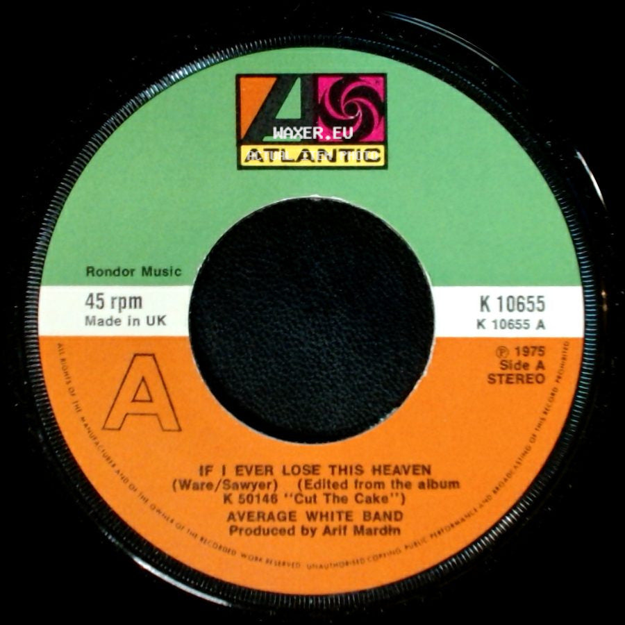 Average White Band - If I Ever Lose This Heaven / High Flyin' Woman side A