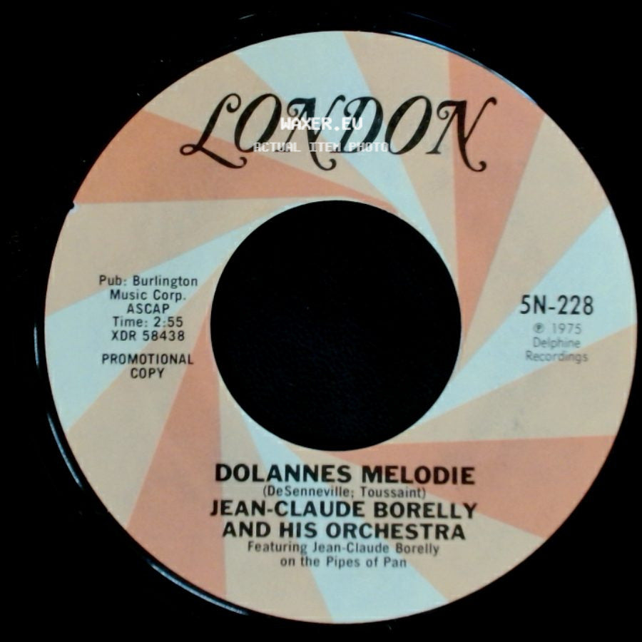 Jean-Claude Borelly And His Orchestra - Dolannes Melodie / Dolannes Melodie side A