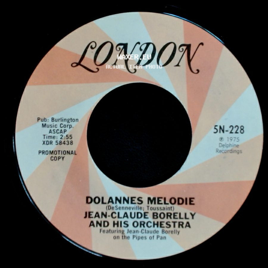 Jean-Claude Borelly And His Orchestra - Dolannes Melodie / Dolannes Melodie side B