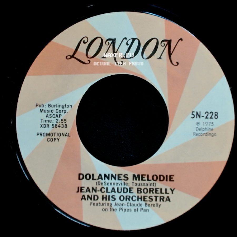 Jean-Claude Borelly And His Orchestra - Dolannes Melodie / Dolannes Melodie side A