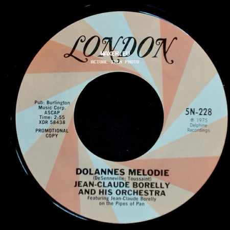 Jean-Claude Borelly And His Orchestra - Dolannes Melodie / Dolannes Melodie side A