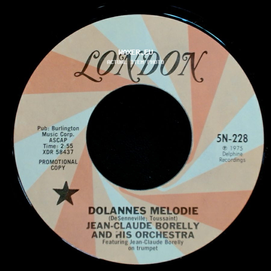 Jean-Claude Borelly And His Orchestra - Dolannes Melodie / Dolannes Melodie side B