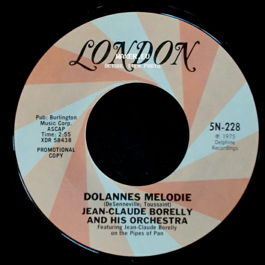 Jean-Claude Borelly And His Orchestra - Dolannes Melodie / Dolannes Melodie side A
