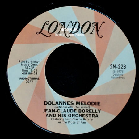 Jean-Claude Borelly And His Orchestra - Dolannes Melodie / Dolannes Melodie side A