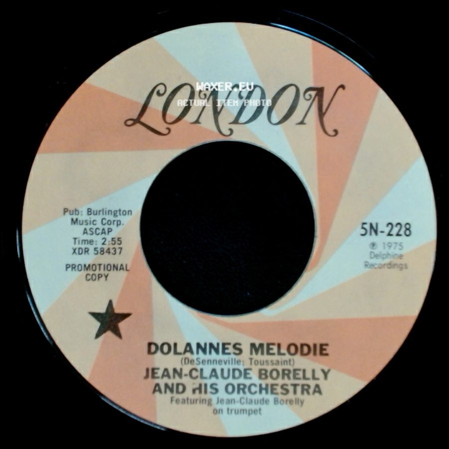Jean-Claude Borelly And His Orchestra - Dolannes Melodie / Dolannes Melodie side B