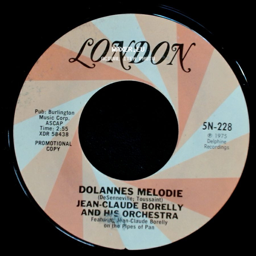 Jean-Claude Borelly And His Orchestra - Dolannes Melodie / Dolannes Melodie side A