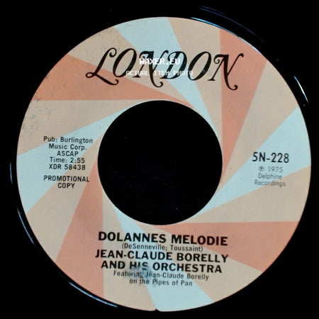 Jean-Claude Borelly And His Orchestra - Dolannes Melodie / Dolannes Melodie side A