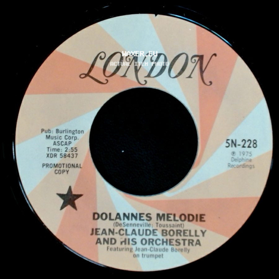 Jean-Claude Borelly And His Orchestra - Dolannes Melodie / Dolannes Melodie side A
