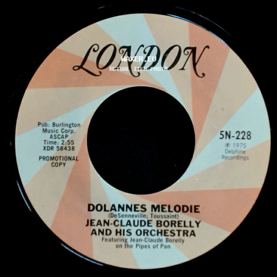 Jean-Claude Borelly And His Orchestra - Dolannes Melodie / Dolannes Melodie side B