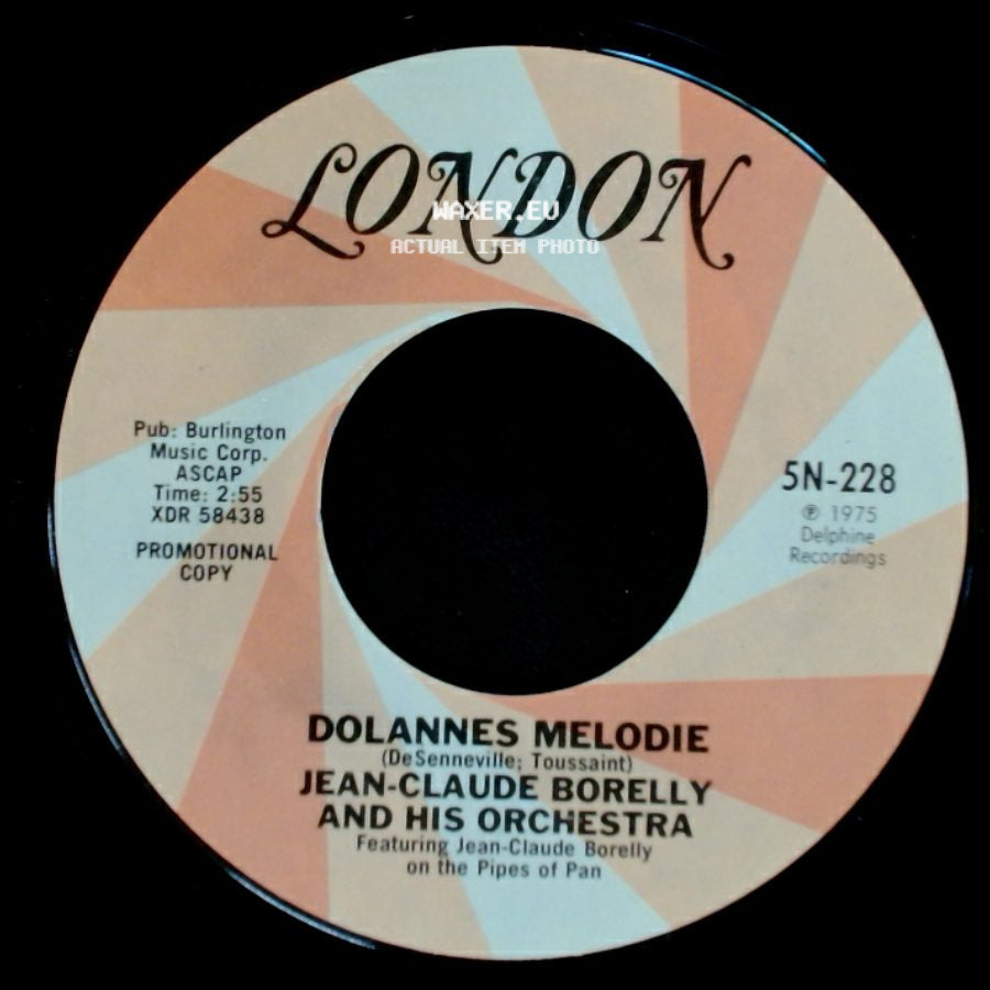 Jean-Claude Borelly And His Orchestra - Dolannes Melodie / Dolannes Melodie side B