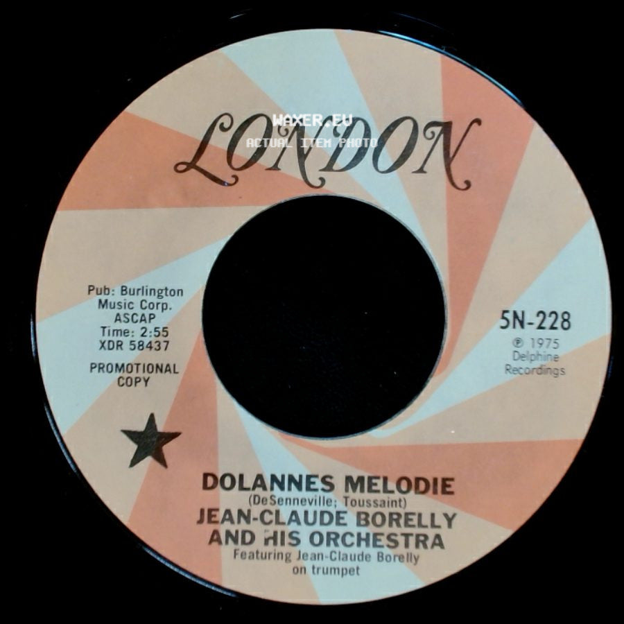 Jean-Claude Borelly And His Orchestra - Dolannes Melodie / Dolannes Melodie side B