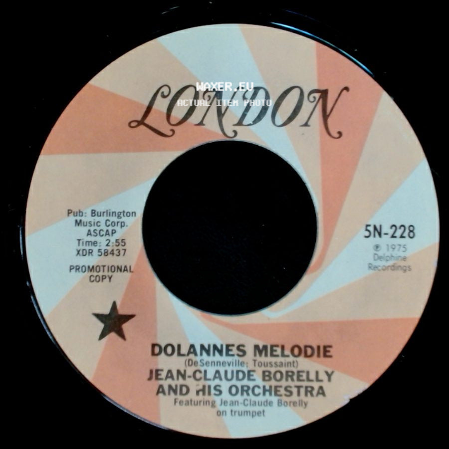 Jean-Claude Borelly And His Orchestra - Dolannes Melodie / Dolannes Melodie side A