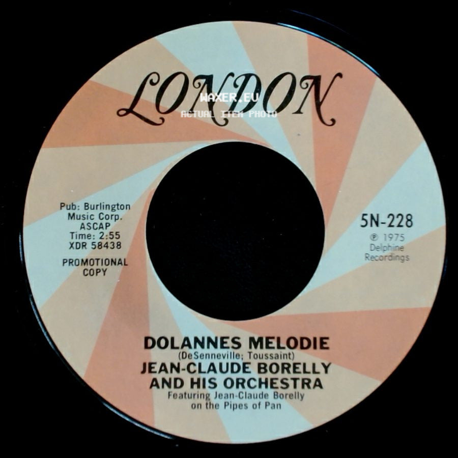 Jean-Claude Borelly And His Orchestra - Dolannes Melodie / Dolannes Melodie side B