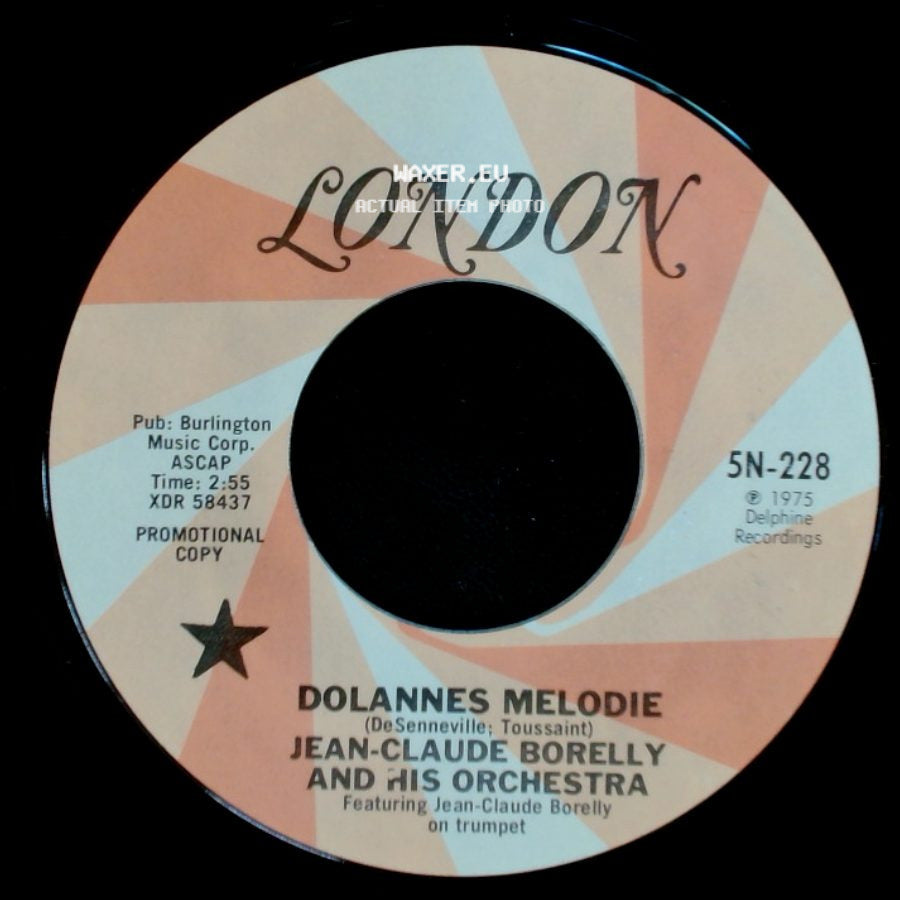 Jean-Claude Borelly And His Orchestra - Dolannes Melodie / Dolannes Melodie side B