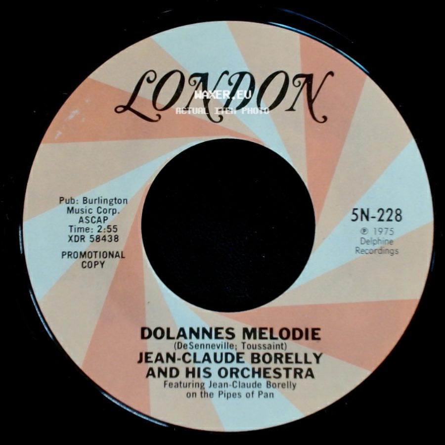 Jean-Claude Borelly And His Orchestra - Dolannes Melodie / Dolannes Melodie side A