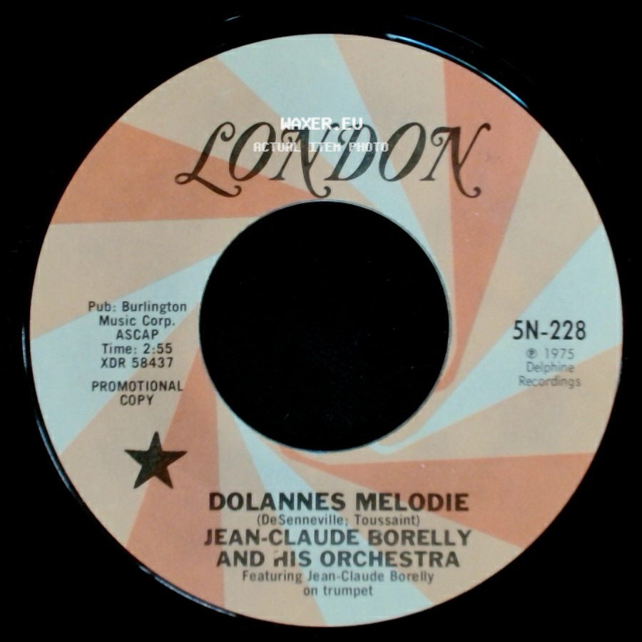 Jean-Claude Borelly And His Orchestra - Dolannes Melodie / Dolannes Melodie side B
