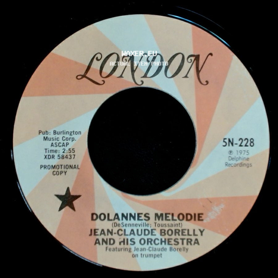 Jean-Claude Borelly And His Orchestra - Dolannes Melodie / Dolannes Melodie side A